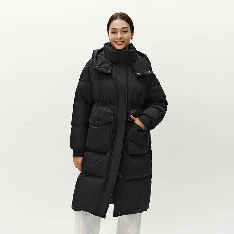 Manteau à capuche manches Raglan