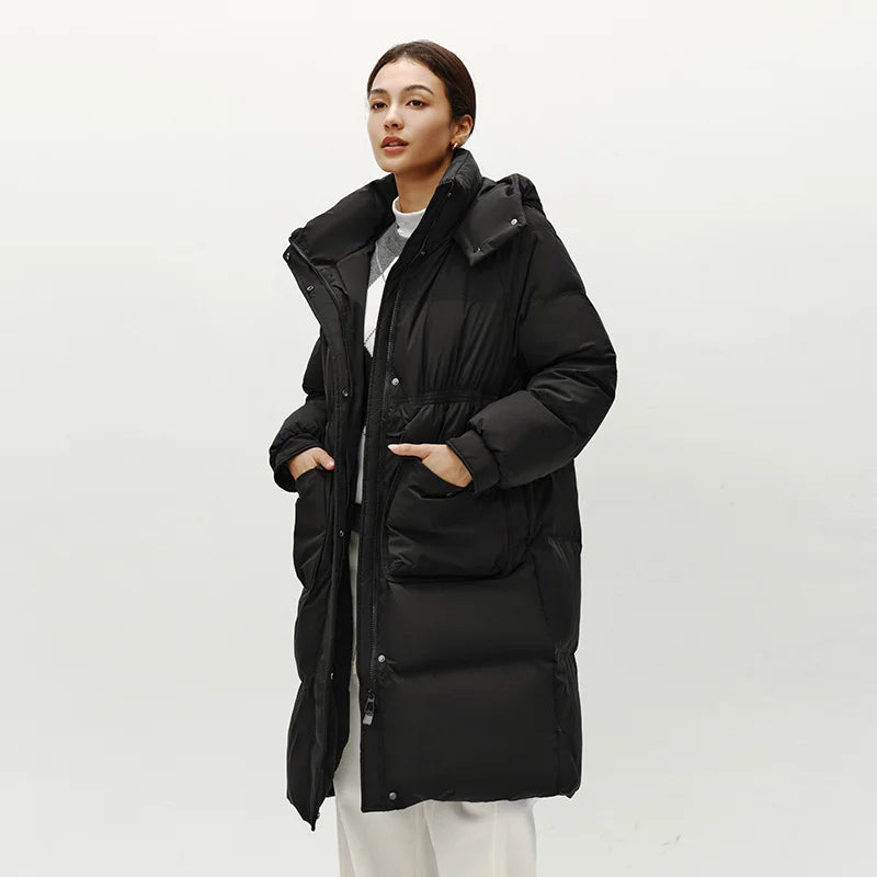 Manteau à capuche manches Raglan