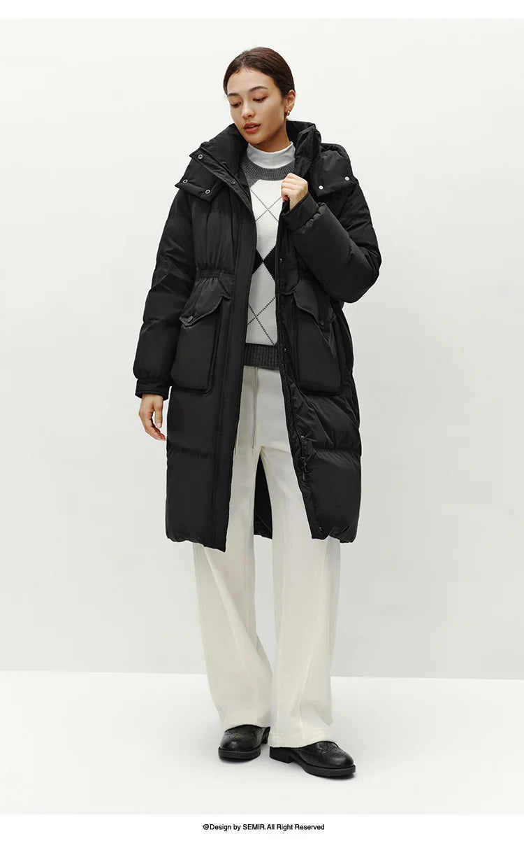Manteau à capuche manches Raglan