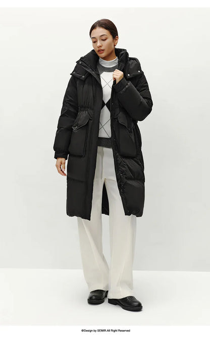 Manteau à capuche manches Raglan