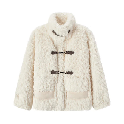 Veste Femme en Fausse Fourrure de Lapin