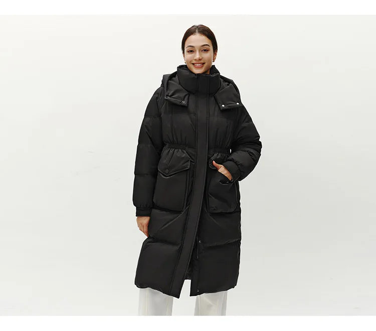 Manteau à capuche manches Raglan
